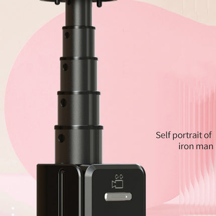 Integrated Bluetooth Selfie Stick With Vibrato Remote Control Makeup Mirror