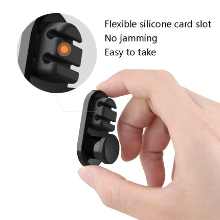 3 PCS Car Sticky Storage Data Cable Hook, Dark Green, Space Silver, Black