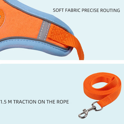 BL-867 Pet Chest Straps Reflective Dog Traction Rope, Size:, S, M, L, XL