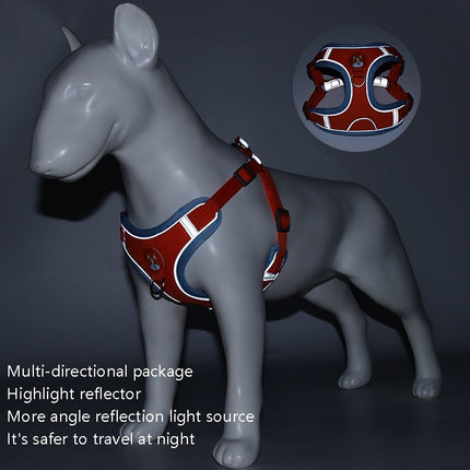 BL-867 Pet Chest Straps Reflective Dog Traction Rope, Size:, S, M, L, XL