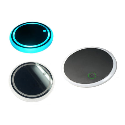 1 Pair 68mm LED Smart Light-Emitting Coaster Light Car Cup Slot Atmosphere Light, Beverage, Brick, Cat Claws, Modern Technology, Star, Genesis, Magic Array