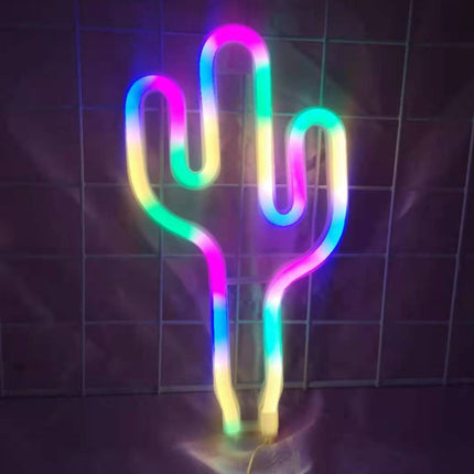 Neon LED Modeling Lamp Decoration Night Light, Power Supply:, Battery or USB, USB