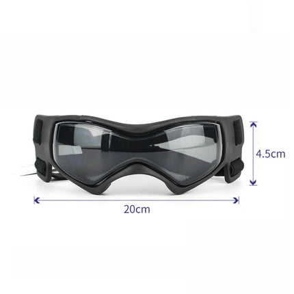 Pet Anti-UV Soft Frame Goggles Dog Sunglasses, Red, Black