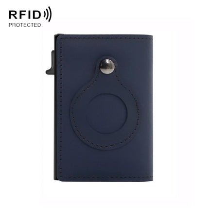 Anti-Theft Positioning Wallet Men Card Holder Mini Wallets For Airtag, Cowhide Blue, Cowhide Black, Cowhide Brown, Cowhide Dark Brown, Cowhide Carbon Fiber