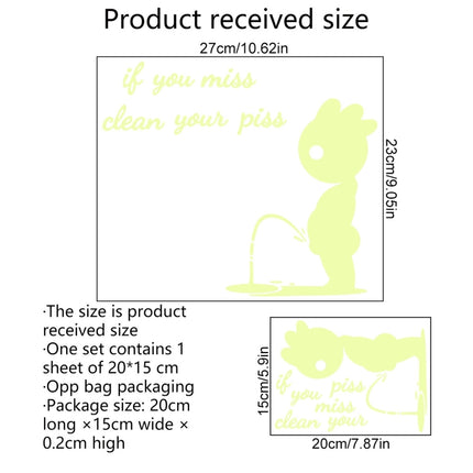 DX396 Bathroom Toilet Decoration Luminous Wall Sticker, DX396