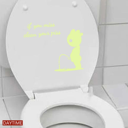 DX396 Bathroom Toilet Decoration Luminous Wall Sticker, DX396