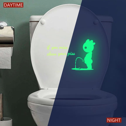 DX396 Bathroom Toilet Decoration Luminous Wall Sticker, DX396