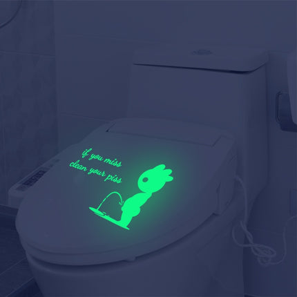 DX396 Bathroom Toilet Decoration Luminous Wall Sticker, DX396