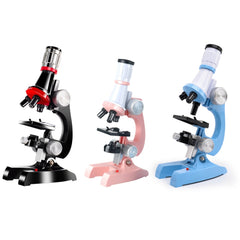 HD 1200 Times Microscope Children Educational Toys, Black, Pink, Light Blue