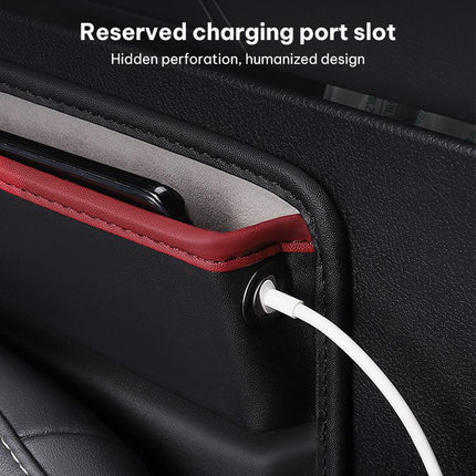 SUSISUN 049 Multifunctional Car Seat Slit Storage Box, Black, Brown, Wine Red, Beige, Black (One Pair), Brown (One Pair), Wine Red (One Pair), Beige (One Pair)