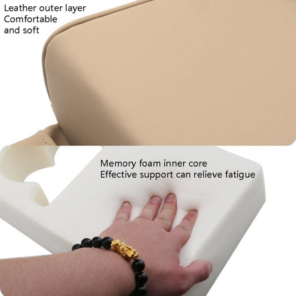 Car Armrest Box Increased Support With Rear Seat Water Cup Holder, Beige, Black, Brown