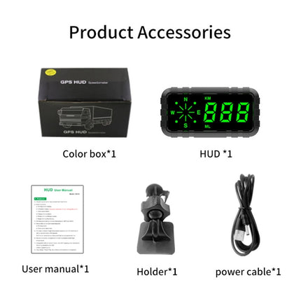 C3010 Car Head-up Display Speed Alarm