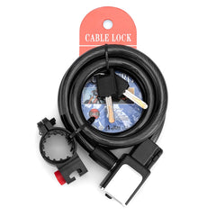 BG-0518 Mountain Bike Portable Anti-Theft Bold Cable Lock, Length:, 1.2m With Lock Frame, 1.5m With Lock Frame, 1.8m With Lock Frame