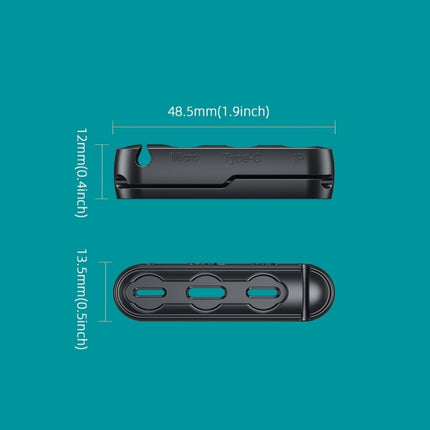 Organizador de cables portátil antipérdida con punta de succión magnética de 20 piezas