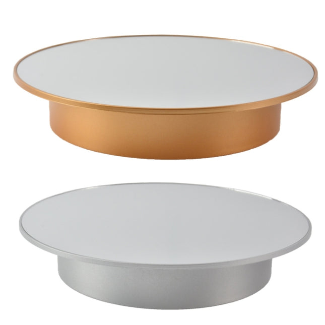 20cm Mirror Two-way Turntable Display Stand Video Shooting Props Turntable, Gold, Silver