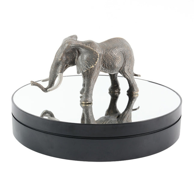 25cm Adjustable Speed Electric Rotating Display Stand Video Shooting Props Turntable, Black Mirror, White Mirror, Golden Mirror, Silver Mirror