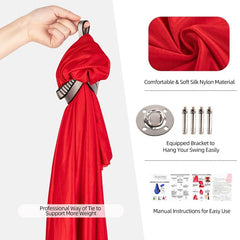 Kids Elastic Hammock Indoor Outdoor Swing, Size:, 1x2.8m (Red), 1x2.8m (Green), 1x2.8m (Dark Blue), 1x2.8m (Purple), 1x2.8m (Sky Blue), 1x2.8m (Silver Gray), 1x2.8m (Black), 1.5x2.8m (Red), 1.5x2.8m (Green), 1.5x2.8m (Dark Blue), 1.5x2.8m (Purple)�����...