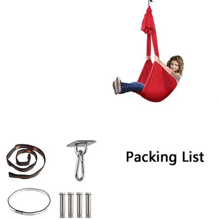 Kids Elastic Hammock Indoor Outdoor Swing, Size:, 1x2.8m (Red), 1x2.8m (Green), 1x2.8m (Dark Blue), 1x2.8m (Purple), 1x2.8m (Sky Blue), 1x2.8m (Silver Gray), 1x2.8m (Black), 1.5x2.8m (Red), 1.5x2.8m (Green), 1.5x2.8m (Dark Blue), 1.5x2.8m (Purple)     ...