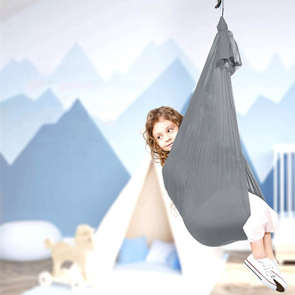 Kids Elastic Hammock Indoor Outdoor Swing, Size:, 1x2.8m (Red), 1x2.8m (Green), 1x2.8m (Dark Blue), 1x2.8m (Purple), 1x2.8m (Sky Blue), 1x2.8m (Silver Gray), 1x2.8m (Black), 1.5x2.8m (Red), 1.5x2.8m (Green), 1.5x2.8m (Dark Blue), 1.5x2.8m (Purple)     ...