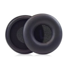 1 par de almohadillas de esponja de cuero proteico para auriculares JBL T450/Tune 600/T500BT, color negro, violeta claro y azul marino