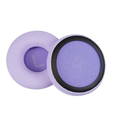 1 par de almohadillas de esponja de cuero proteico para auriculares JBL T450/Tune 600/T500BT, color negro, violeta claro y azul marino