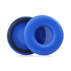 1 par de almohadillas de esponja de cuero proteico para auriculares JBL T450/Tune 600/T500BT, color negro, violeta claro y azul marino