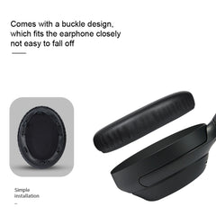 2 almohadillas de cuero sintético para auriculares Sony WH-1000XM4, WH-1000XM4 (negro sin hebilla), WH-1000XM4 (negro + hebilla), WH-1000XM4 (gris + hebilla), WH-1000XM4 (dorado champán + hebilla), WH-1000XM4 (azul + hebilla)