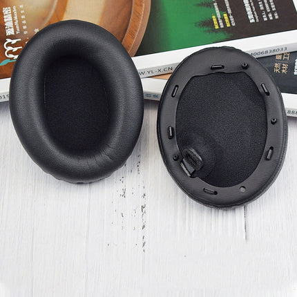 2pcs PU Leather Earpads For Sony WH-1000XM4, WH-1000XM4(Black+Buckle), WH-1000XM4(Blue+Buckle)