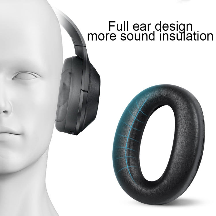 2pcs PU Leather Earpads For Sony WH-1000XM4, WH-1000XM4(Black+Buckle), WH-1000XM4(Blue+Buckle)