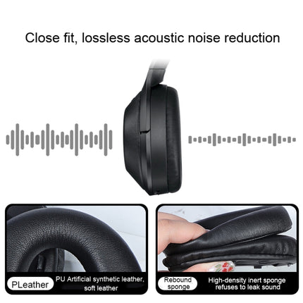 2pcs PU Leather Earpads For Sony WH-1000XM4, WH-1000XM4(Black+Buckle), WH-1000XM4(Blue+Buckle)