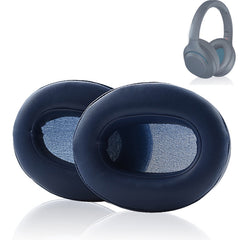 2 almohadillas de esponja para auriculares SONY WH-XB900N, color gris proteína, azul original, para SONY WH-XB900N (negro proteína)