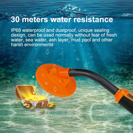 HS-07 Handheld Treasure Hunt Metal Detector Positioning Rod, Orange, Green