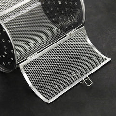 Stainless Steel Roasting Cage Oven Peanut Chestnut Cage, A Type 12 x18cm, B Type 14 x18cm, C Type 12 x 23cm, D Type 14 x 23cm