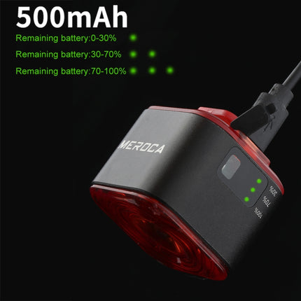 MEROCA XC02 Smart Light-Sensitive Brake Induction Taillight, Cushion Mounting, Pipe Mounting