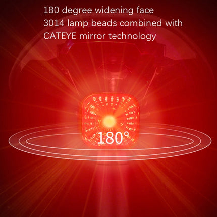 MEROCA XC02 Smart Light-Sensitive Brake Induction Taillight, Cushion Mounting, Pipe Mounting