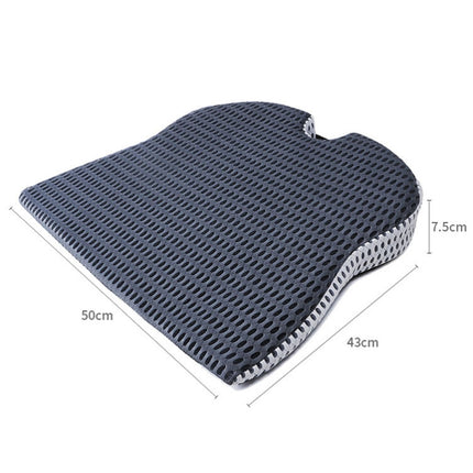 QFC040 U-shaped TThickened Memory Foam Car Seat Cushion, Black, Grey