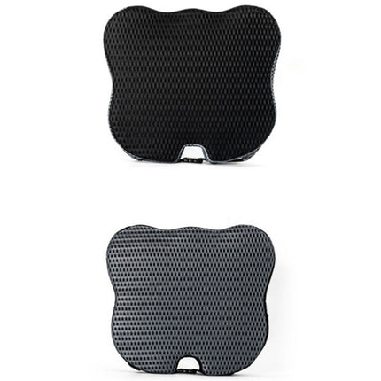 Thickened Breathable Memory Foam Car Seat Cushion, QFC047 Black, QFC047 Gray