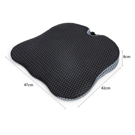 Thickened Breathable Memory Foam Car Seat Cushion, QFC047 Black, QFC047 Gray
