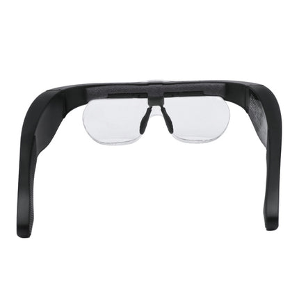 11537DC 1.5X / 2.5X / 3.5X / 5X Rechargeable LED Light Glasses Magnifier, 11537DC