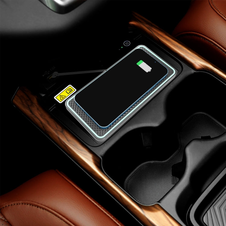 C1-PRO 2 In 1 Car Wireless Charging Anti-Slip Pad With Luminous For AirPods / iPhone, C1PRO Black