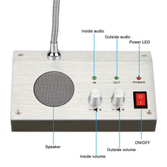 ZHUDELE ZDL-9908 Window Two-way Walkie-talkie Bank/Hospital/Station/Counter Microphone Amplifier,EU Plug, US Plug, EU Plug, UK Plug
