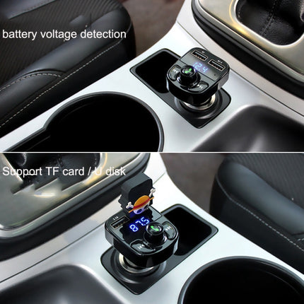 HY82 Car MP3 Bluetooth Receiver Dual USB Car Charger, HY82 Fast Charge Version