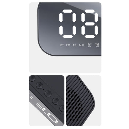 Havit M3 Subwoofer Mini Mirror Clock Bluetooth Speaker, Spsc:, 1200mAh (Black）, 1200mAh (White), 2200mAh (Black), 2200mAh (White)