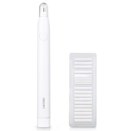 Deli 71107 Electric Eraser Art Can Replace The Core Rubber Core, Black Shell, White Shell