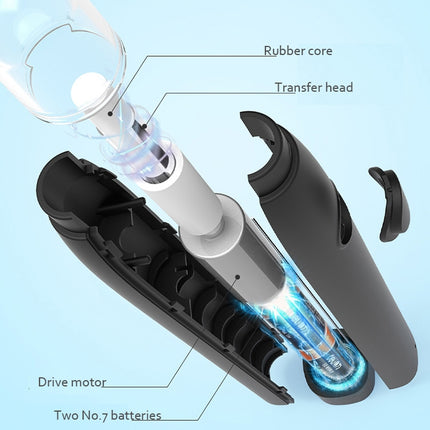 Deli 71107 Electric Eraser Art Can Replace The Core Rubber Core, Black Shell, White Shell