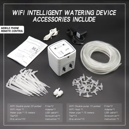 WD-01ADE WIFI Gardening Drip Irrigation Controller, Double Pump 15 Pots, Double Pump 20 Pots