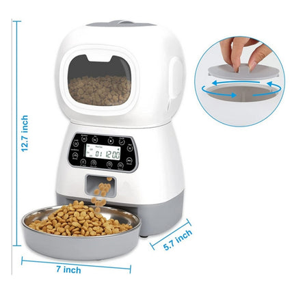 3.5L Elf Pet Feeder Automatic Feeder, Button Style, WiFi  APP Style