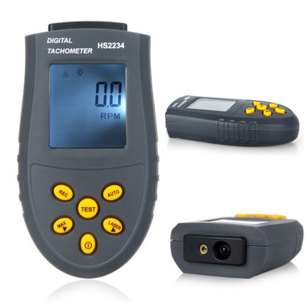 HS2234 Non-contact Laser Tachometer Digital Display Motor Tachometer, HS2234