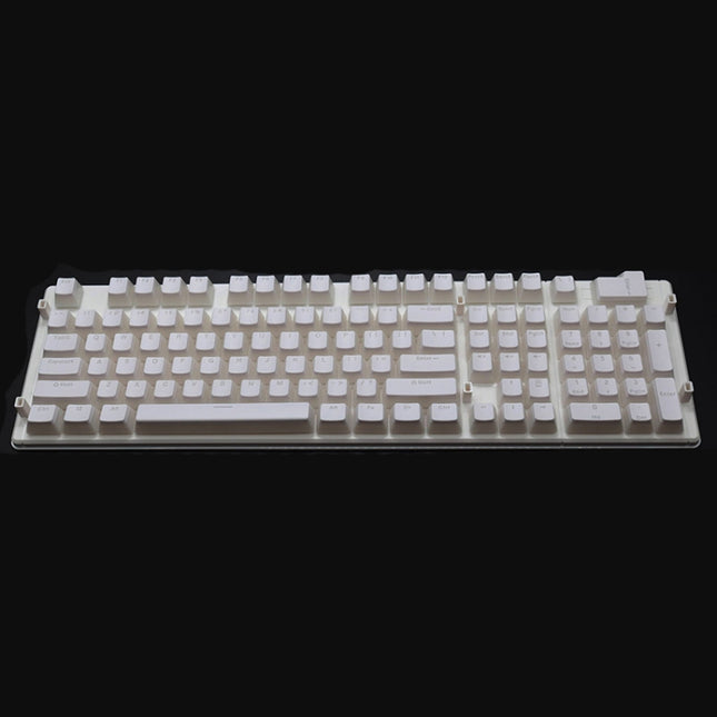 Pudding Double-layer Two-color 108-key Mechanical Translucent Keycap, White, Black, Gray, Sky Blue, Lemon Yellow, Violet, Orange, Apple Green, Red, Cheese Green, Dark Blue, Dark Coffee, Cyan, Light Coffee, Pink