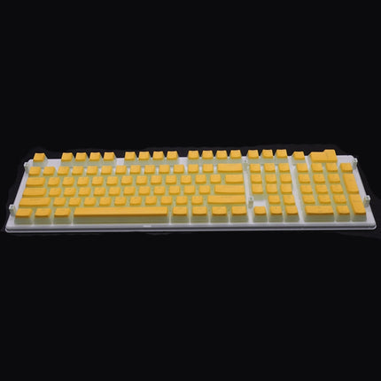 Pudding Double-layer Two-color 108-key Mechanical Translucent Keycap, White, Black, Gray, Sky Blue, Lemon Yellow, Violet, Orange, Apple Green, Red, Cheese Green, Dark Blue, Dark Coffee, Cyan, Light Coffee, Pink